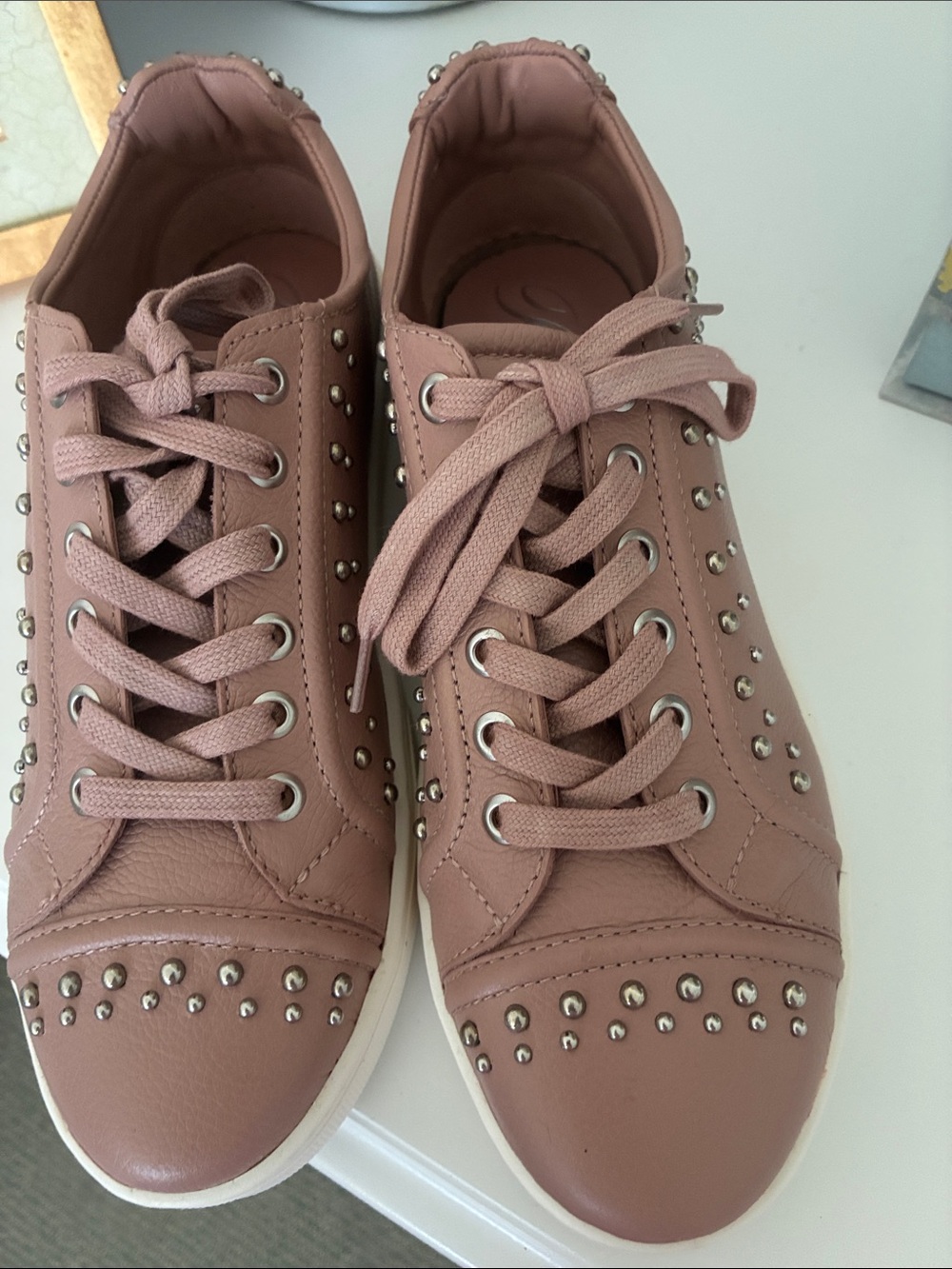Brighton Rose colored tennis shoes. Brand new. Size 10